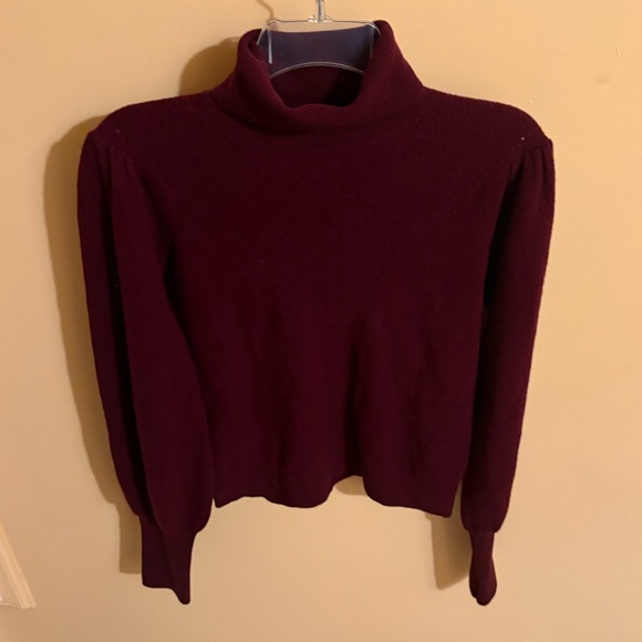 BA&SH maroon turtleneck sweater - Picture 1 of 4